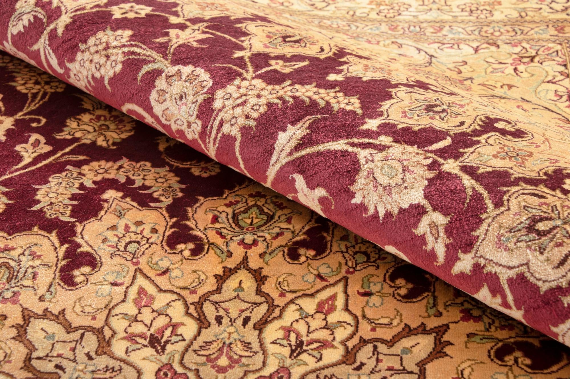 4' 4 x 6' 5 Ghom Silk Rug
