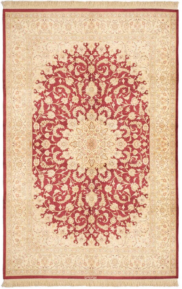 Detailansicht von 130cm x 195cm Ghom Silk Teppich