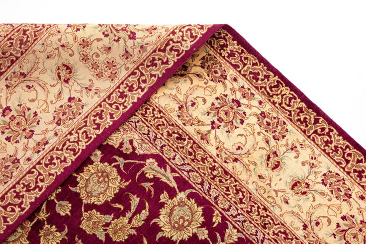 Detail image of 6' 4 x 9' 8 Ghom Silk Rug
