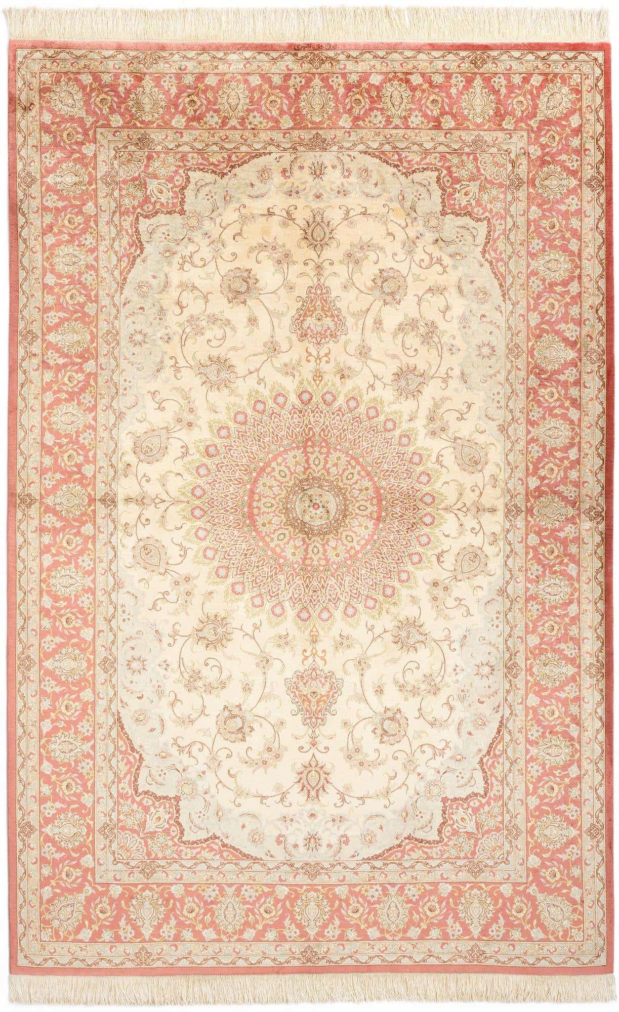 5' 3 x 8' Ghom Silk Rug