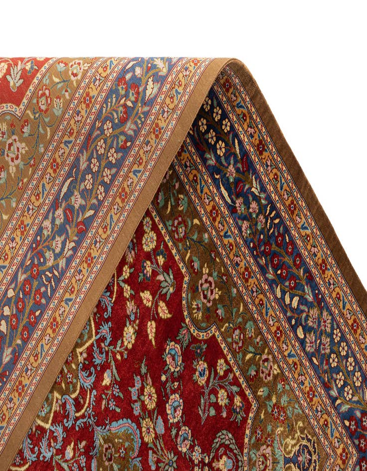 Detail image of 2' 7 x 4' Ghom Silk Rug