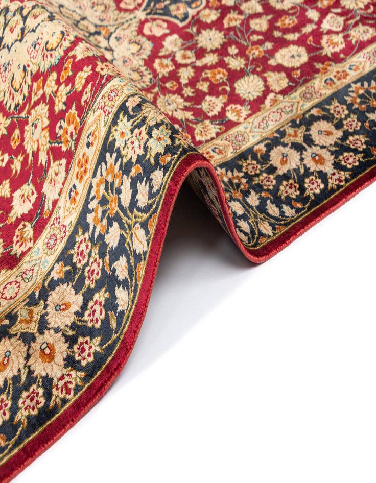 Detail image of 2' 7 x 3' 11 Ghom Silk Rug