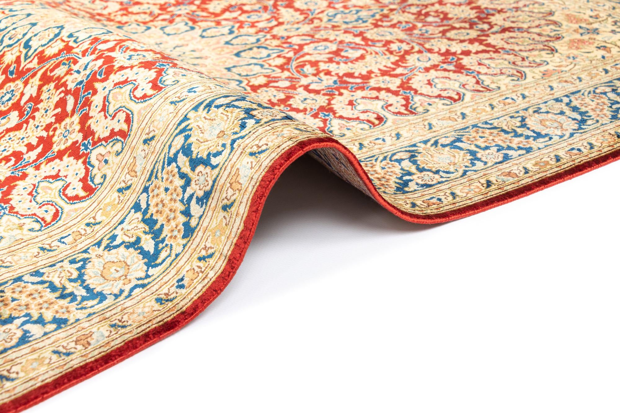 2' 4 x 4' 1 Ghom Silk Rug