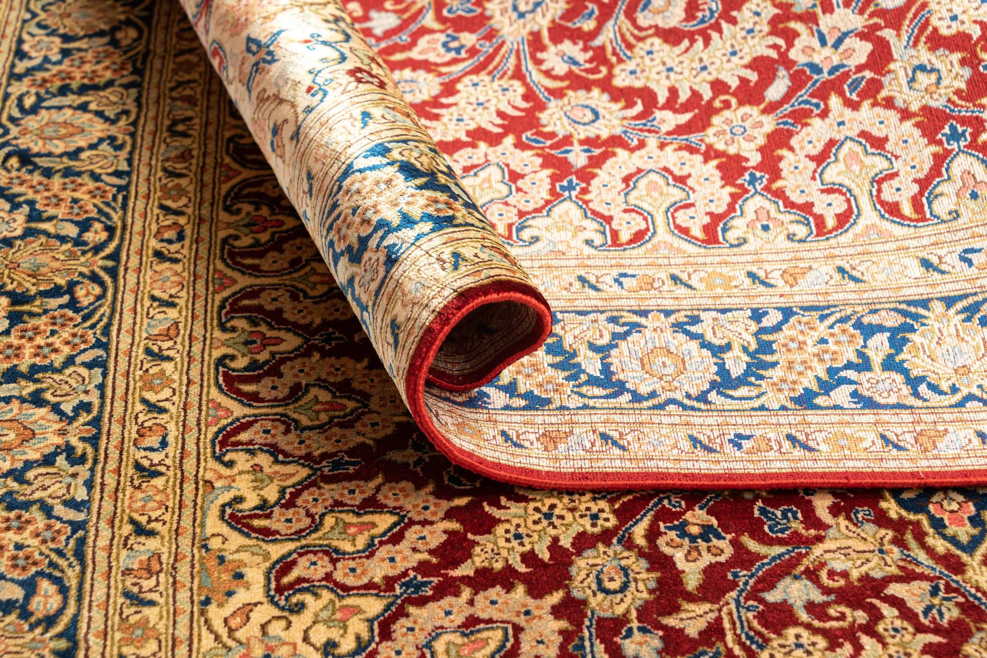 2' 4 x 4' 1 Ghom Silk Rug