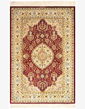 3' 3 x 4' 10 Ghom Silk Rug