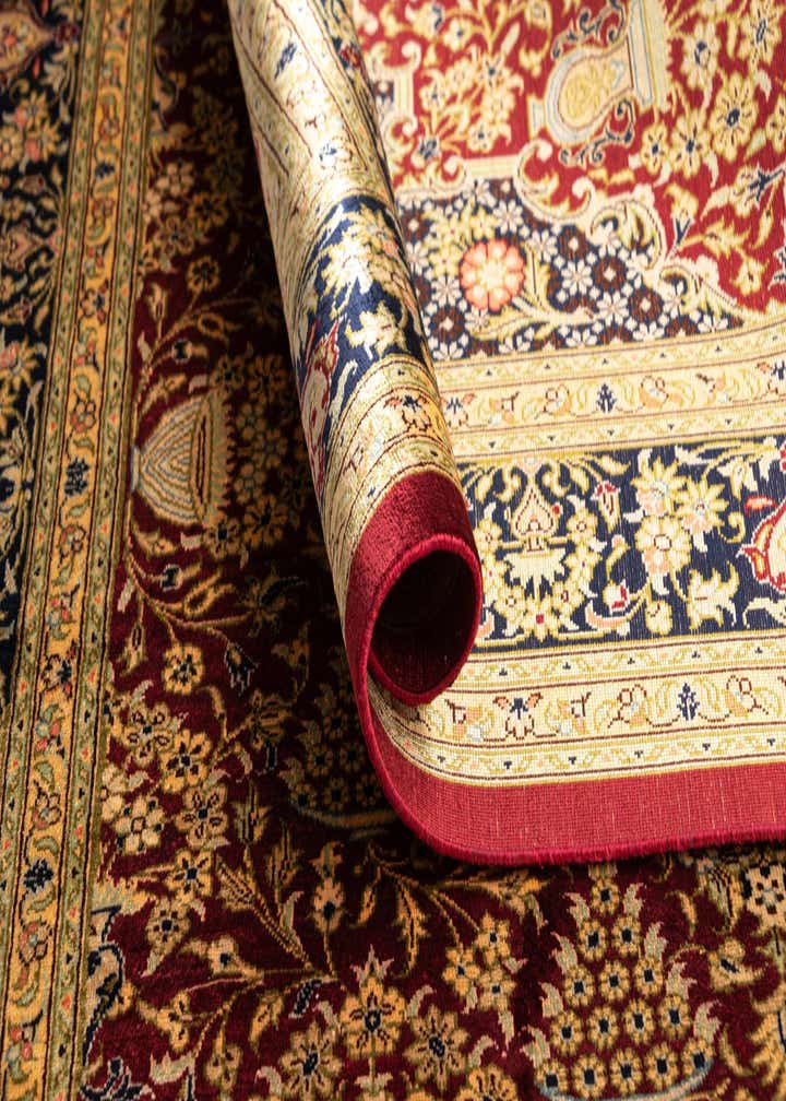 3' 2 x 4' 10 Ghom Silk Rug