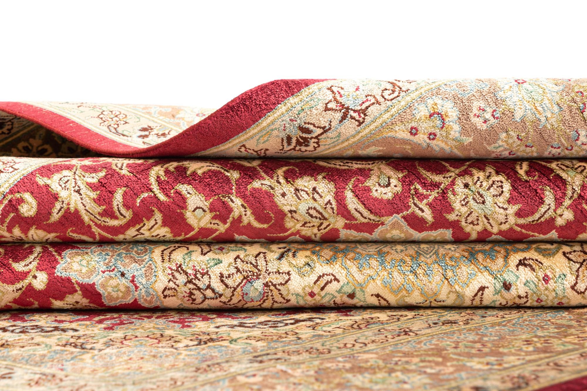 3' 3 x 4' 10 Ghom Silk Rug