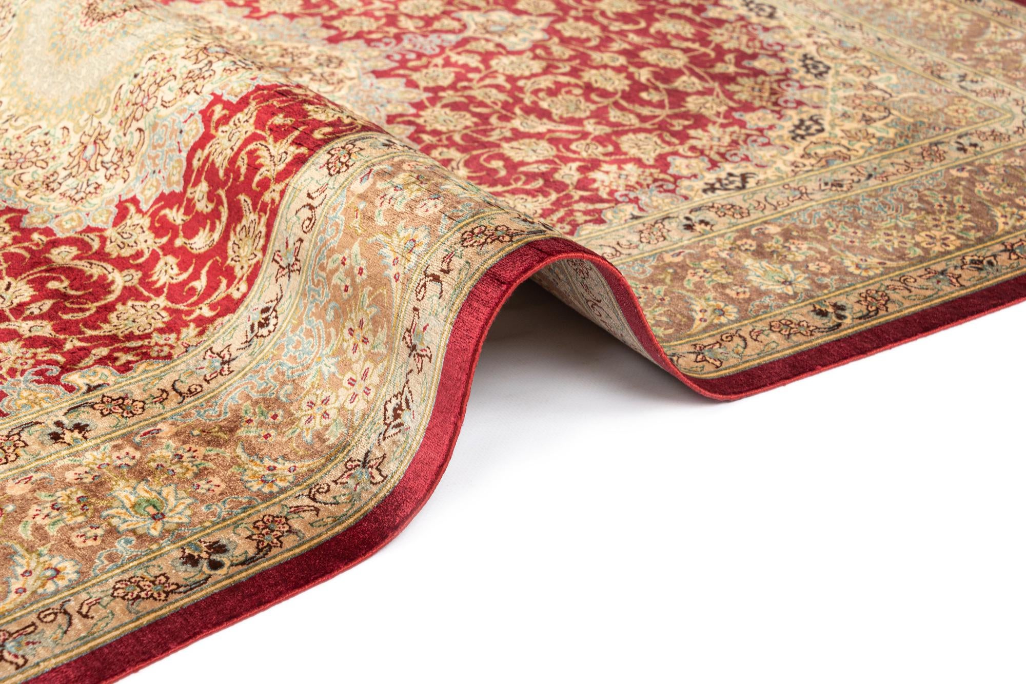 3' 3 x 4' 10 Ghom Silk Rug