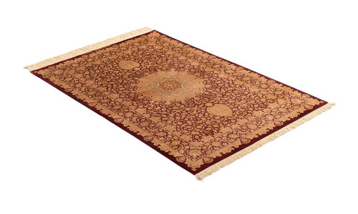 Detail image of 100cm x 150cm Ghom Silk Rug