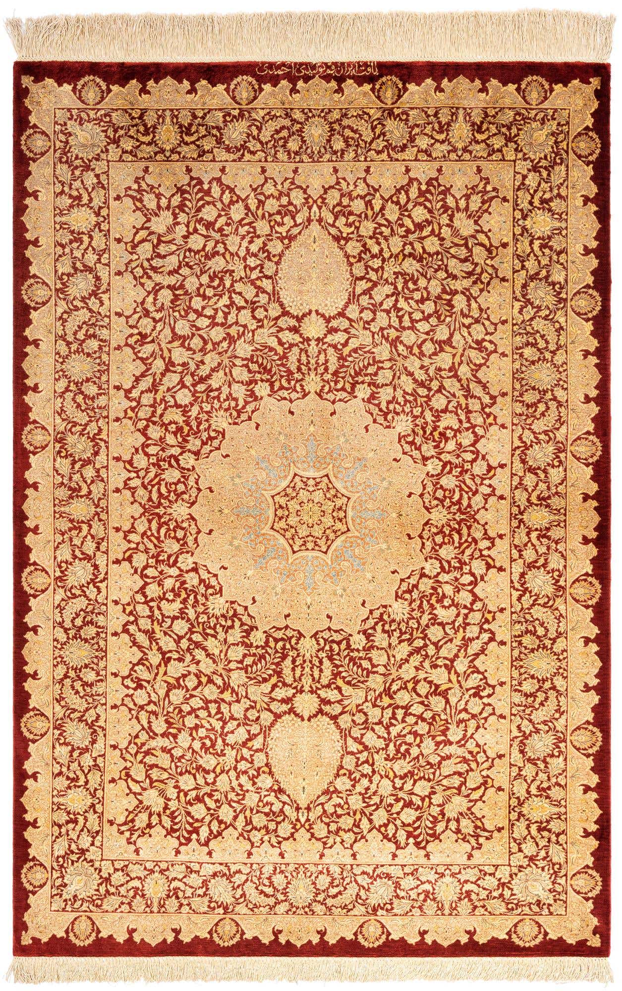 100cm x 150cm Ghom Silk Rug