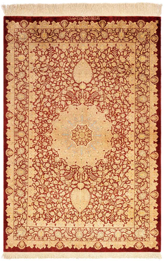 100cm x 150cm Ghom Silk Rug