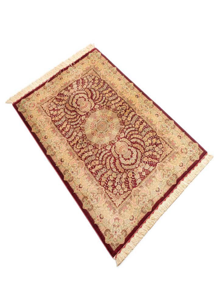 3' 3 x 4' 11 Ghom Silk Rug