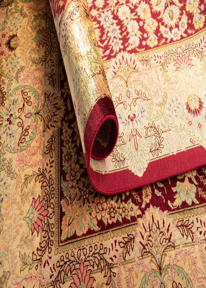 3' 3 x 4' 11 Ghom Silk Rug