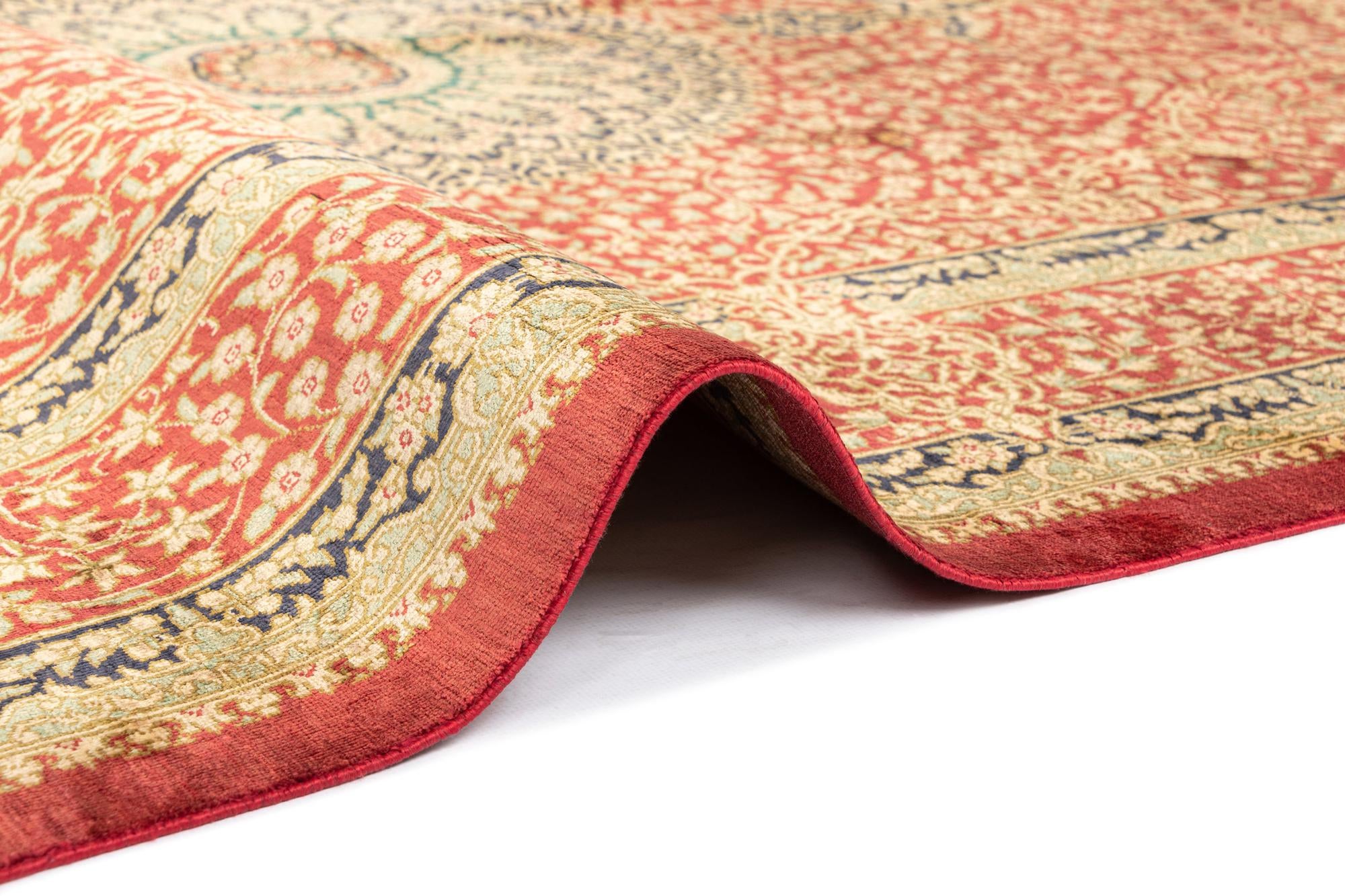4' 4 x 6' 6 Ghom Silk Rug