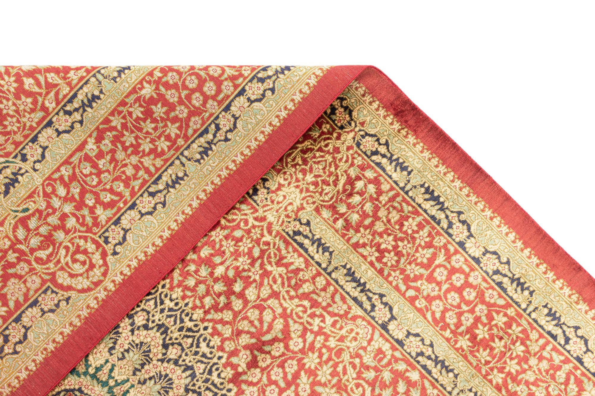 4' 4 x 6' 6 Ghom Silk Rug