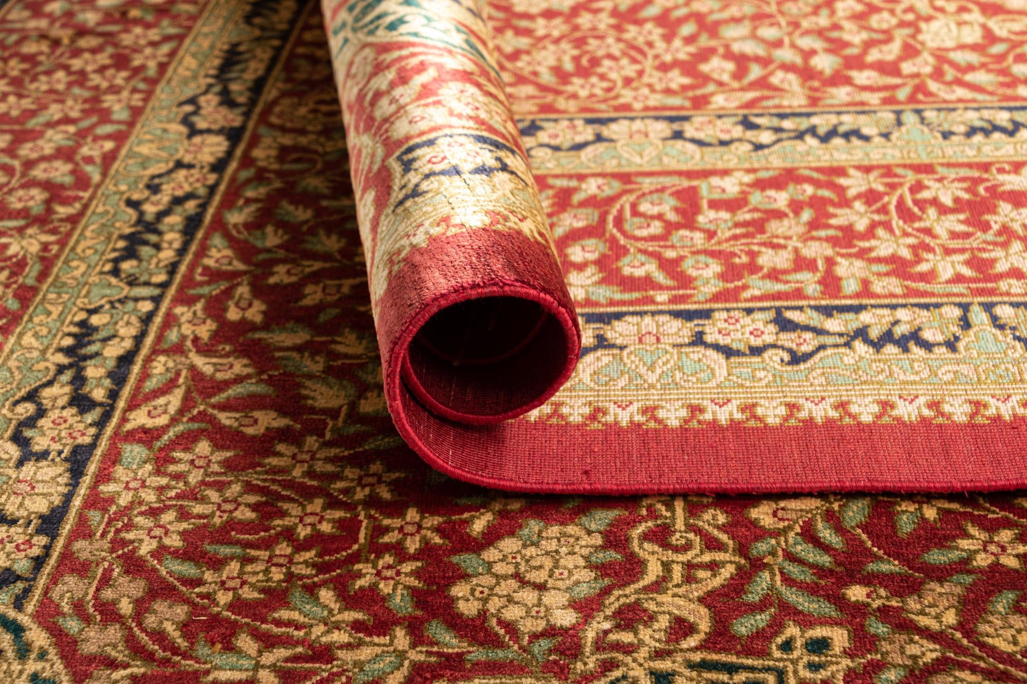 4' 4 x 6' 6 Ghom Silk Rug