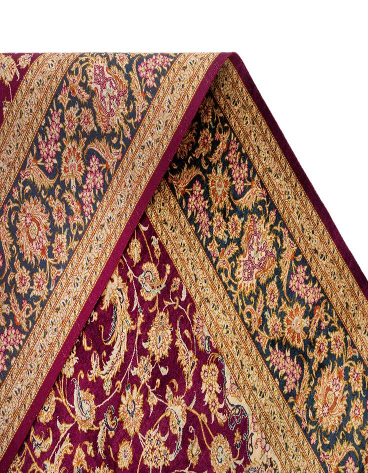 Detail image of 6' 5 x 9' 8 Ghom Silk Rug