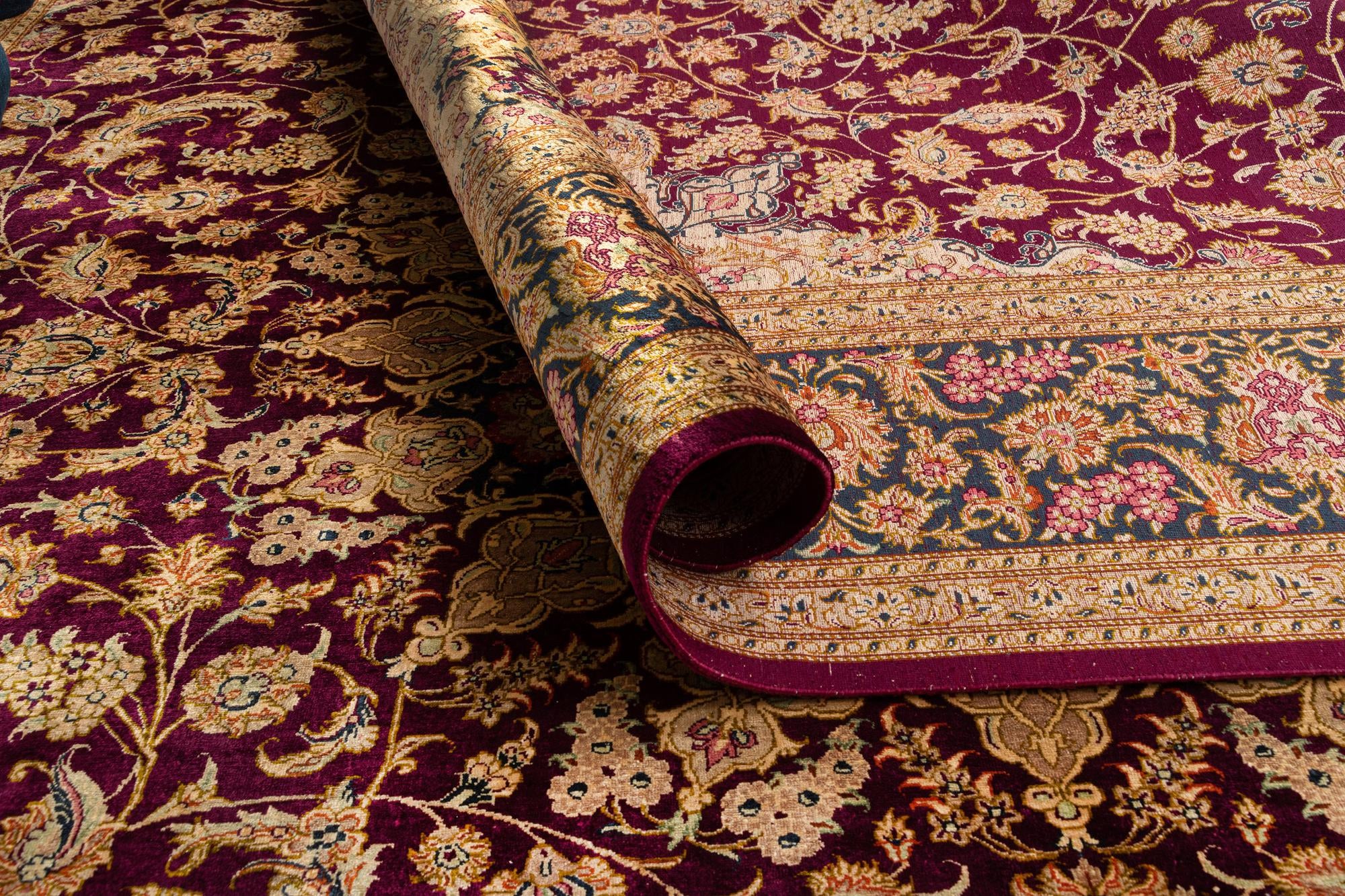 6' 5 x 9' 8 Ghom Silk Rug