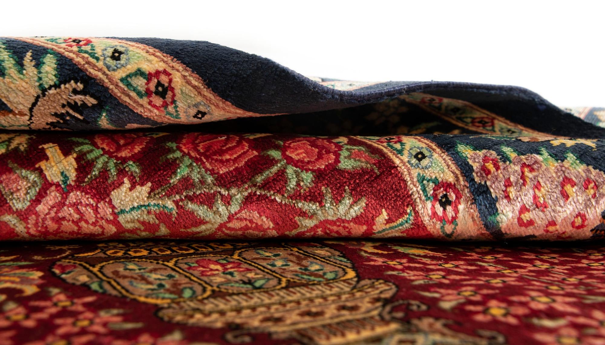 2' x 2' 11 Ghom Silk Rug