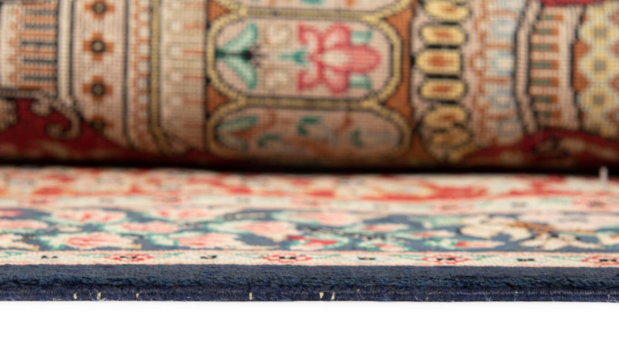 2' x 2' 11 Ghom Silk Rug