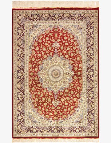 3' 3 x 4' 10 Ghom Silk Rug