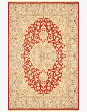 4' 4 x 6' 4 Ghom Silk Rug