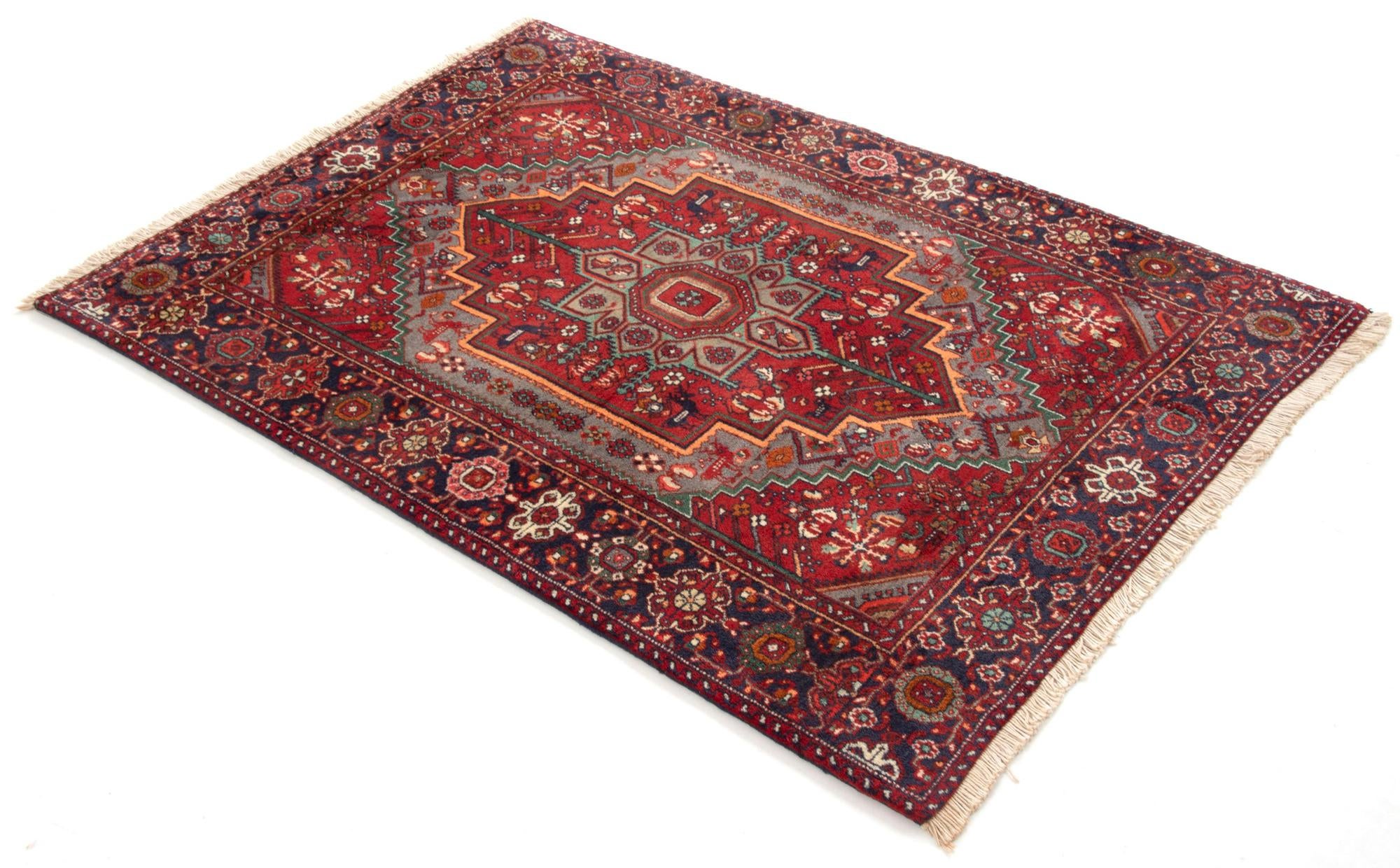 3' 7 x 4' 9 Hand Knotted Goltuk Persian Wool Rug