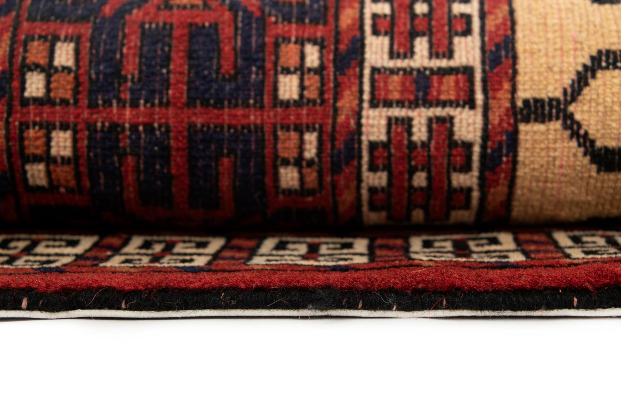 4' 5 x 6' 1 Hand Knotted Hacilou Wool Rug