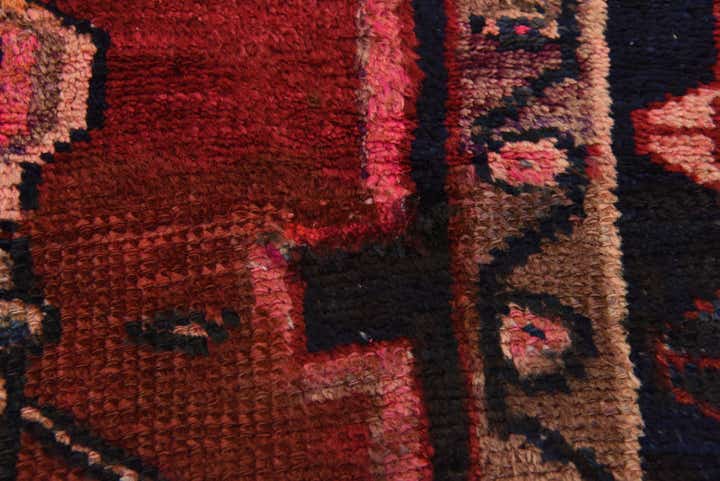 4' 5 x 8' 6 Hand Knotted Hamedan Persian Wool Rug