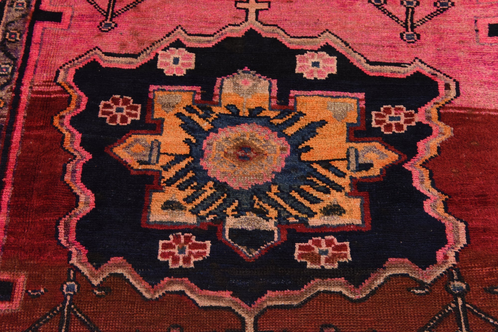 4' 5 x 8' 6 Hand Knotted Hamedan Persian Wool Rug