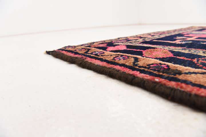 4' 5 x 8' 6 Hand Knotted Hamedan Persian Wool Rug