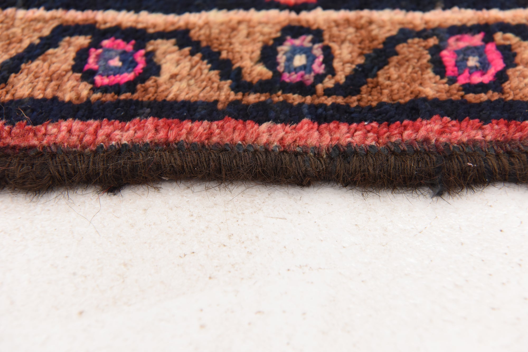 4' 5 x 8' 6 Hand Knotted Hamedan Persian Wool Rug
