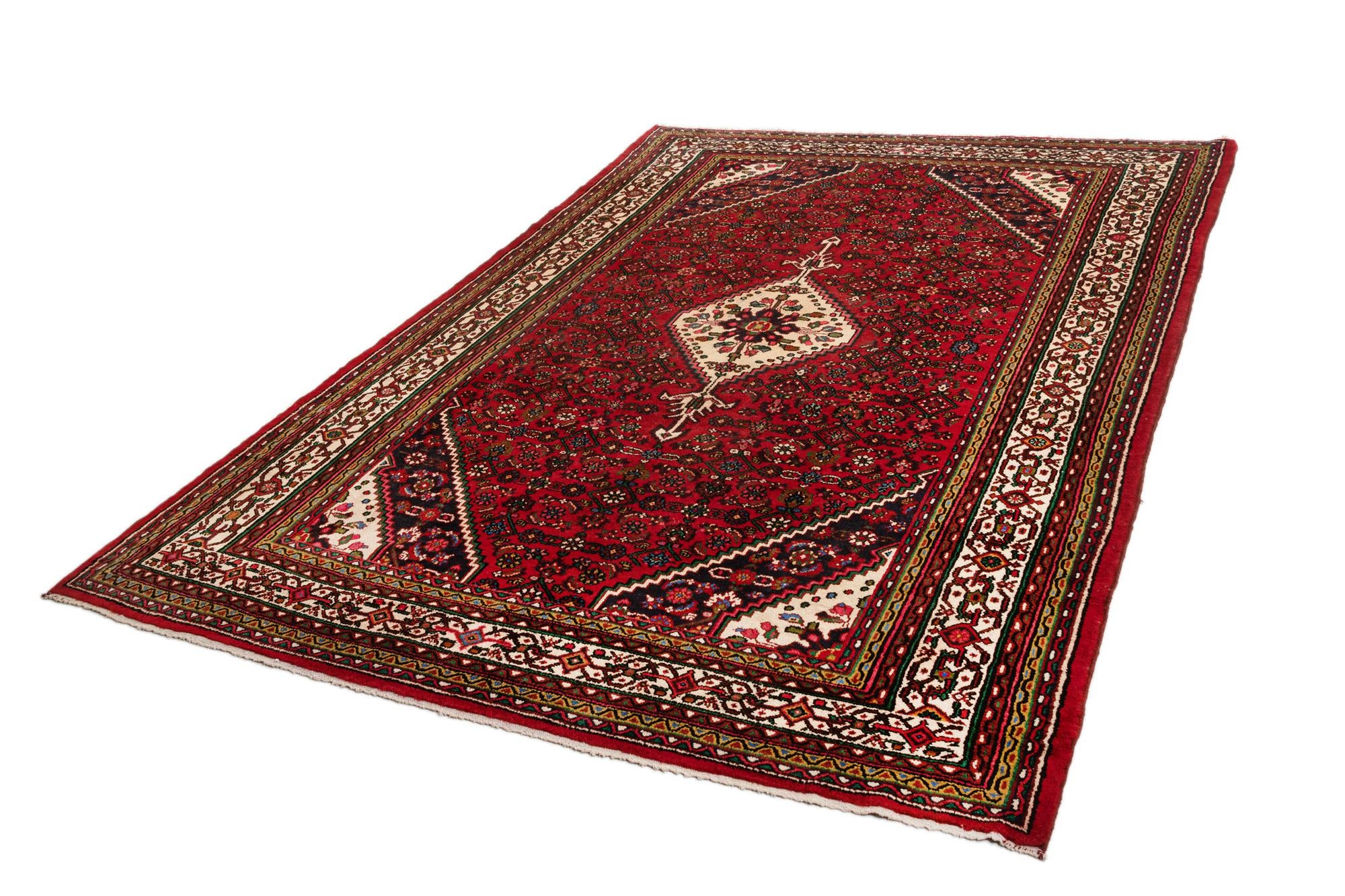 7' 1 x 10' 9 Hamedan Wool Rug