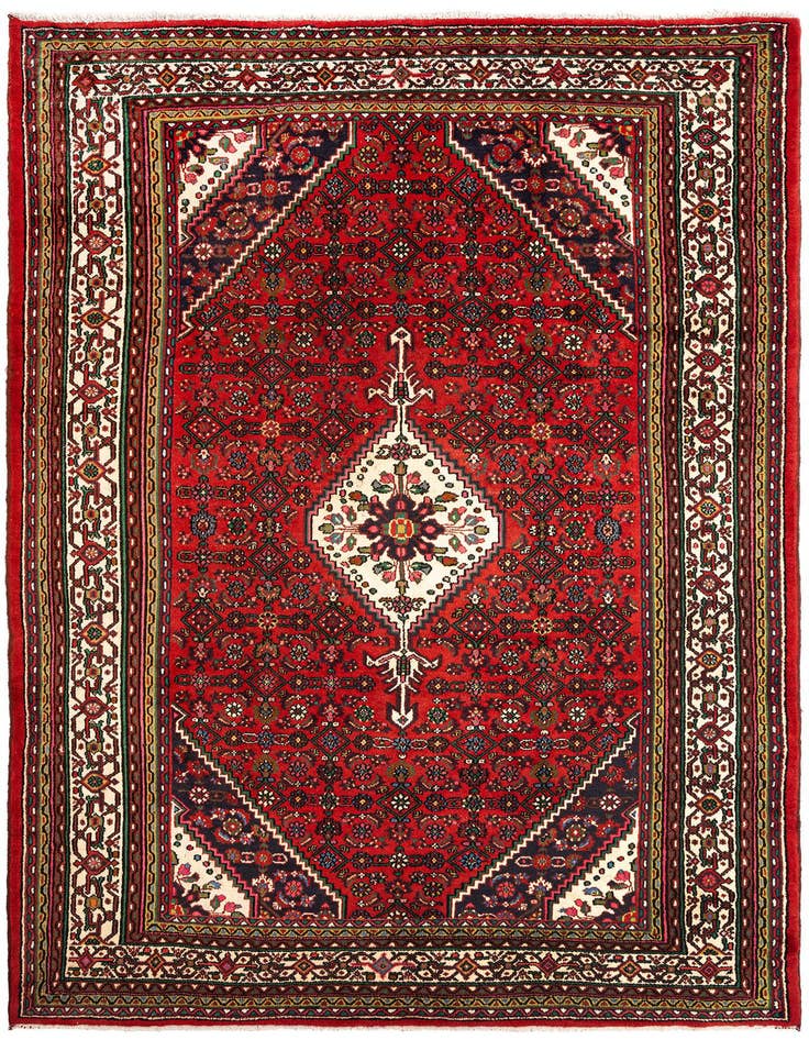 Detail image of 7' 1 x 10' 9 Hamedan Wool Rug