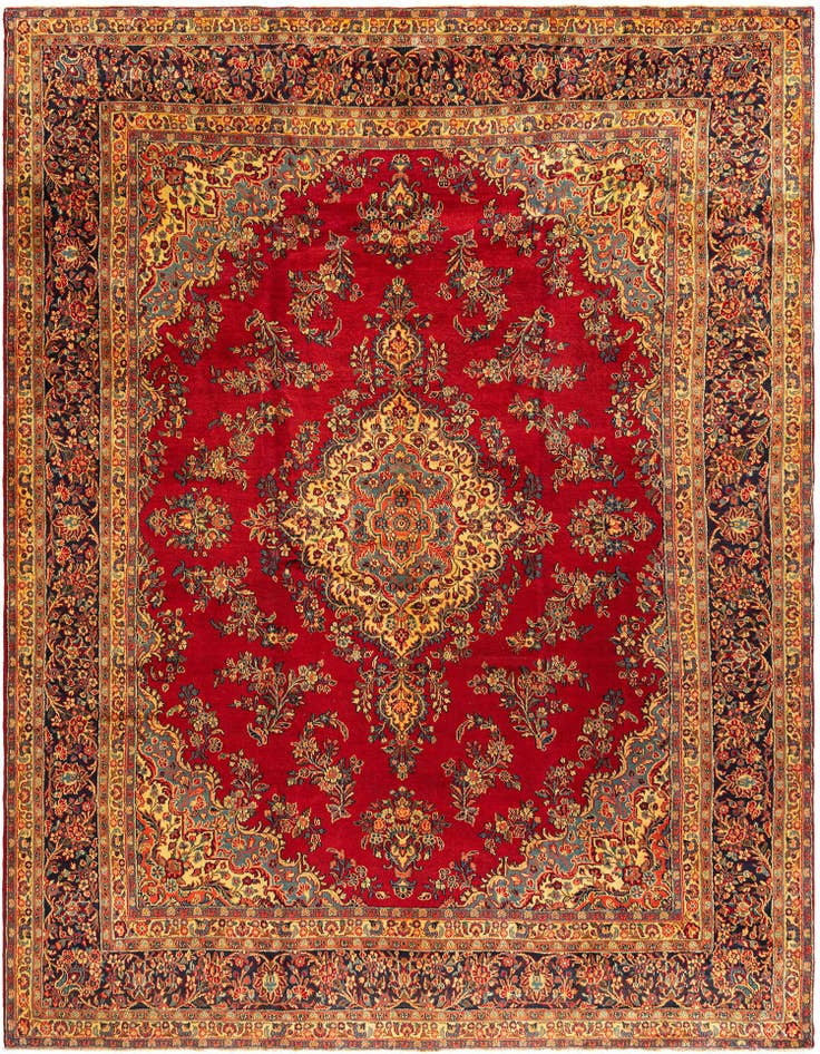 Detail image of 10' x 13' 7 Hamedan Rug