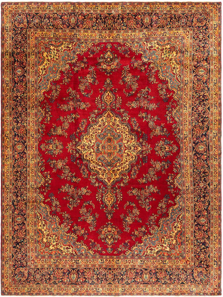 Detail image of 10' x 13' 7 Hamedan Rug