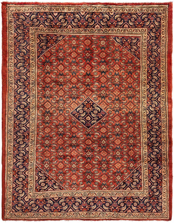 Detail image of 6' 10 x 10' 3 Hamedan Wool Rug