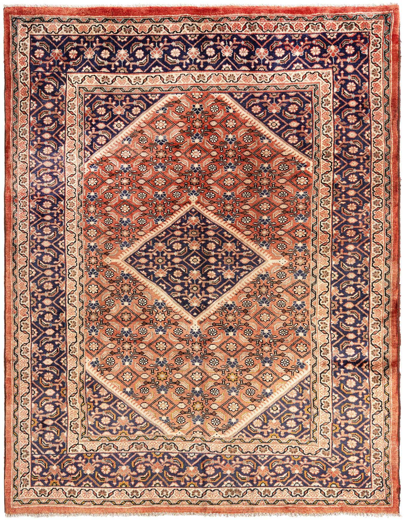 6' 9 x 10' 1 Hamedan Wool Rug