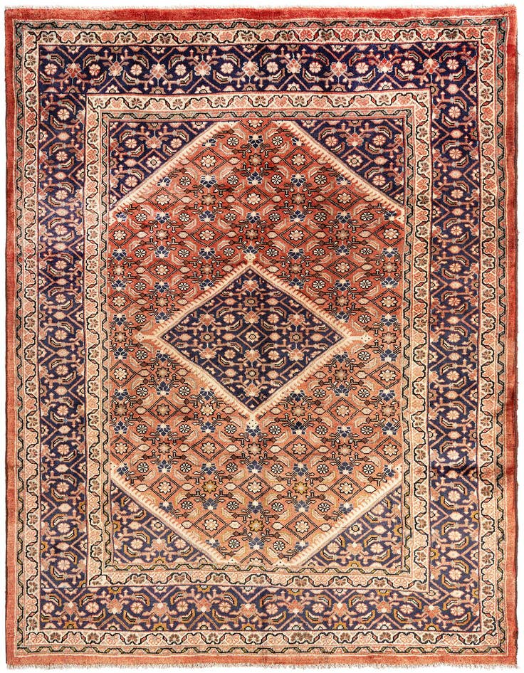 Detail image of 6' 9 x 10' 1 Hamedan Wool Rug