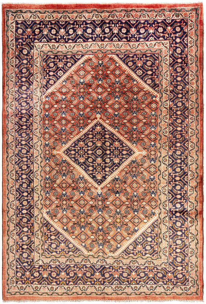 6' 9 x 10' 1 Hamedan Wool Rug