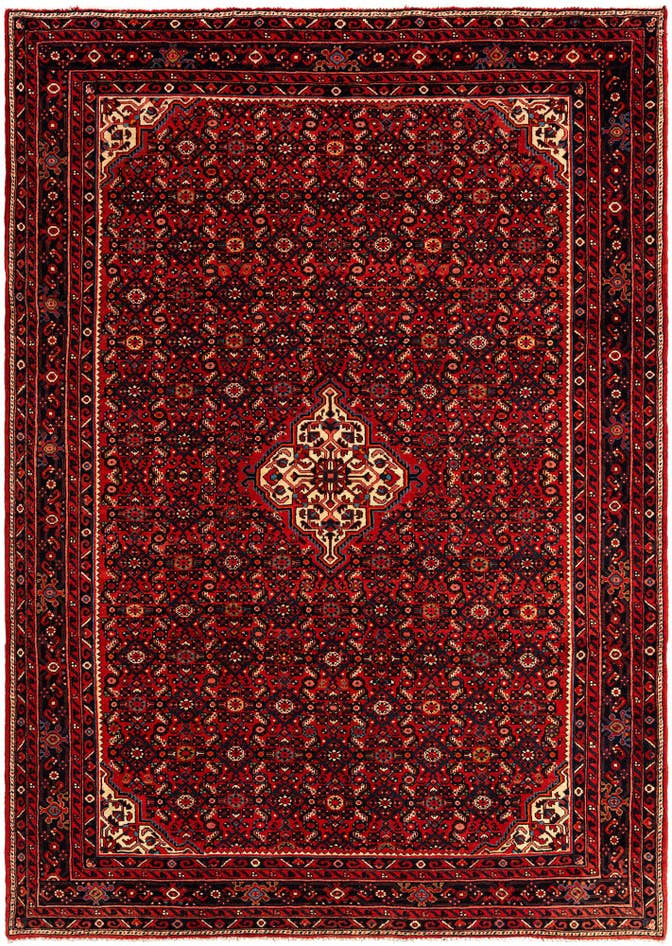 Detail image of 7' 1 x 10' 1 Hamedan Wool Rug