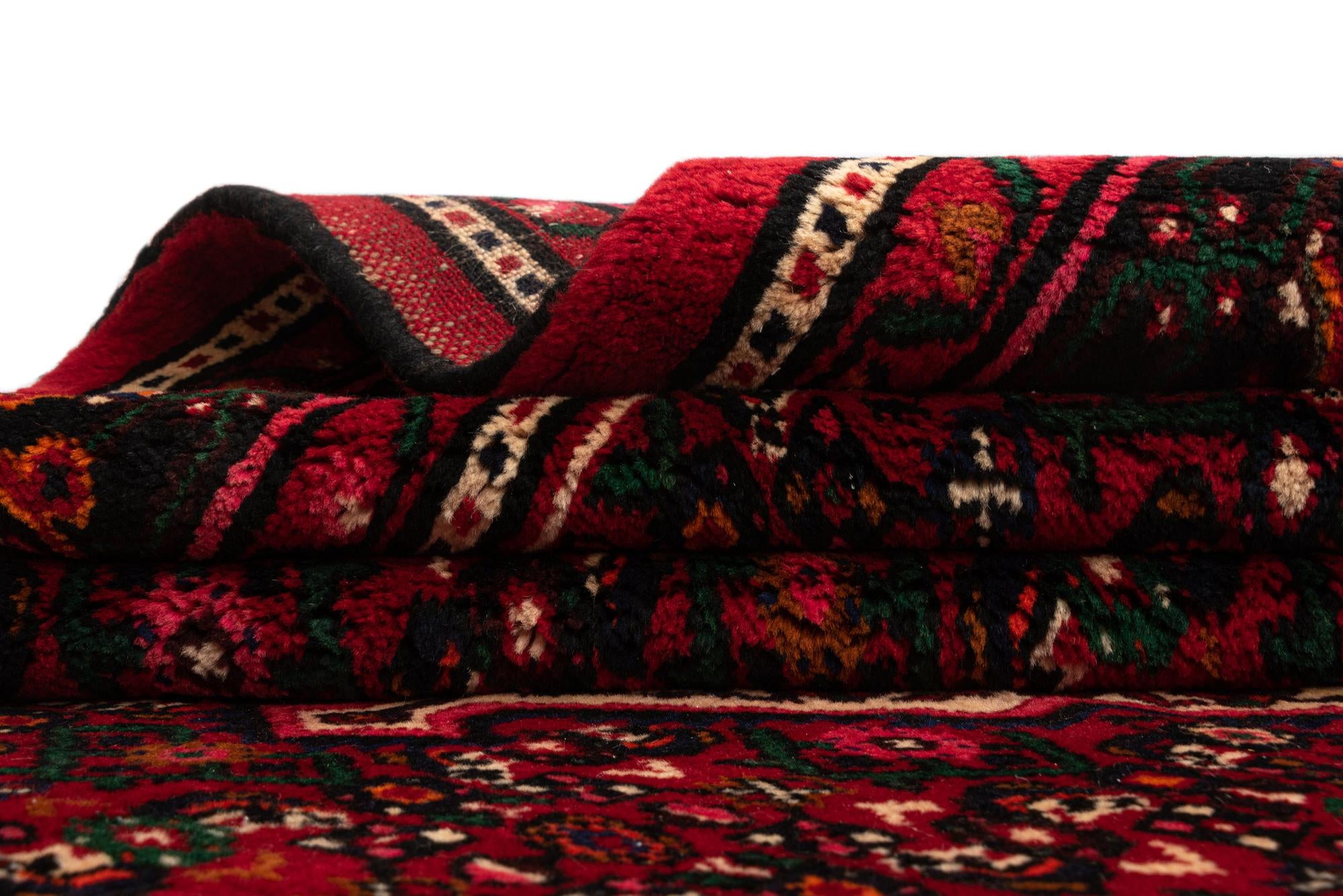 7' x 10' 6 Hamedan Wool Rug