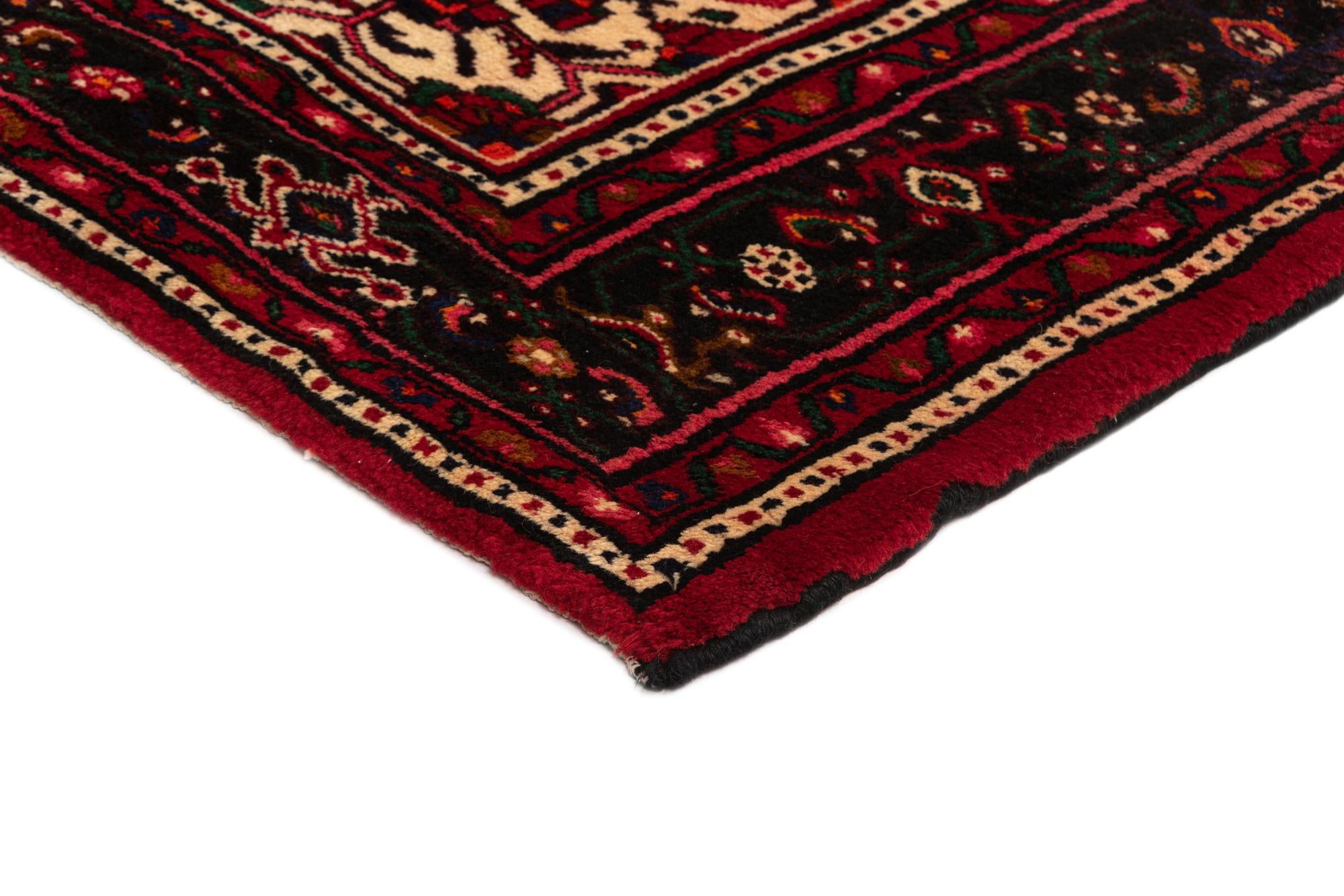 7' x 10' 6 Hamedan Wool Rug