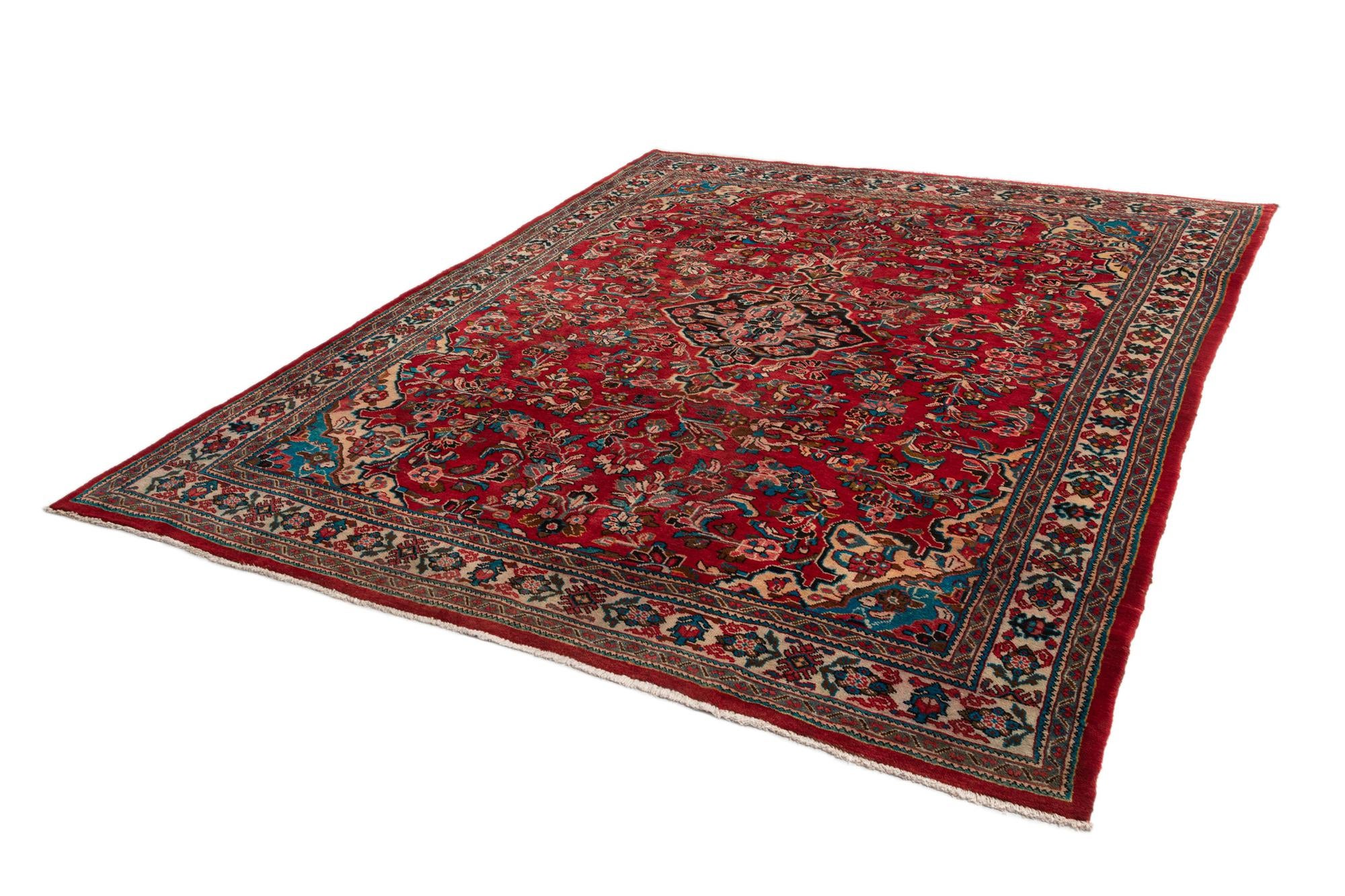 9' 11 x 12' 6 Hamedan Wool Rug