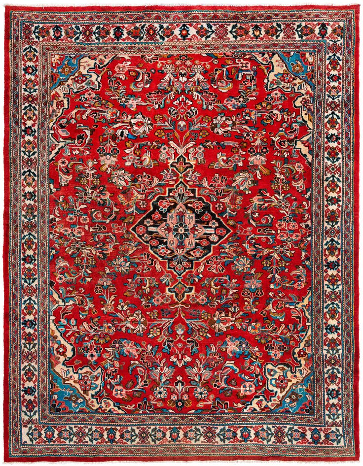Detail image of 9' 11 x 12' 6 Hamedan Wool Rug