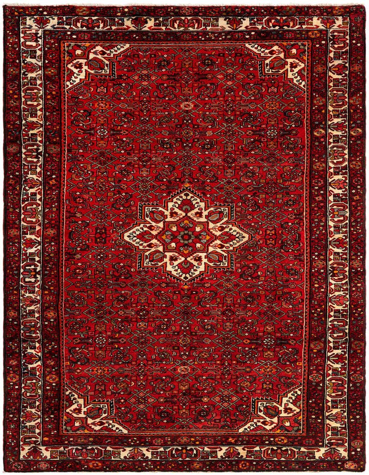 Detail image of 7' 3 x 11' 3 Hamedan Wool Rug