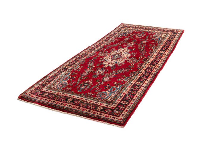 Detailfoto van 140cm x 280cm Hamedan Wol Vloerkleed