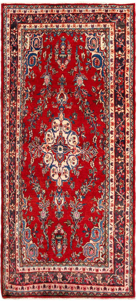 140cm x 280cm Hamedan Wol Vloerkleed