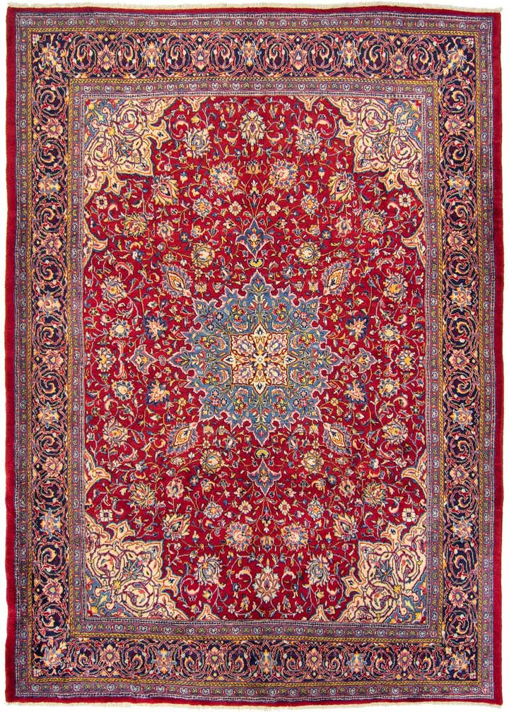 10' 4 x 13' Hand Knotted Hamedan Persian Wool Rug