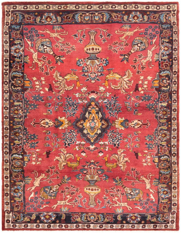 Detail image of 4' 3 x 8' 10 Hamedan Rug